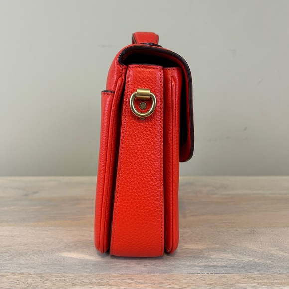 Coach Red Orange Cassie with Custom Pins, NWT! - Picture 3 of 13